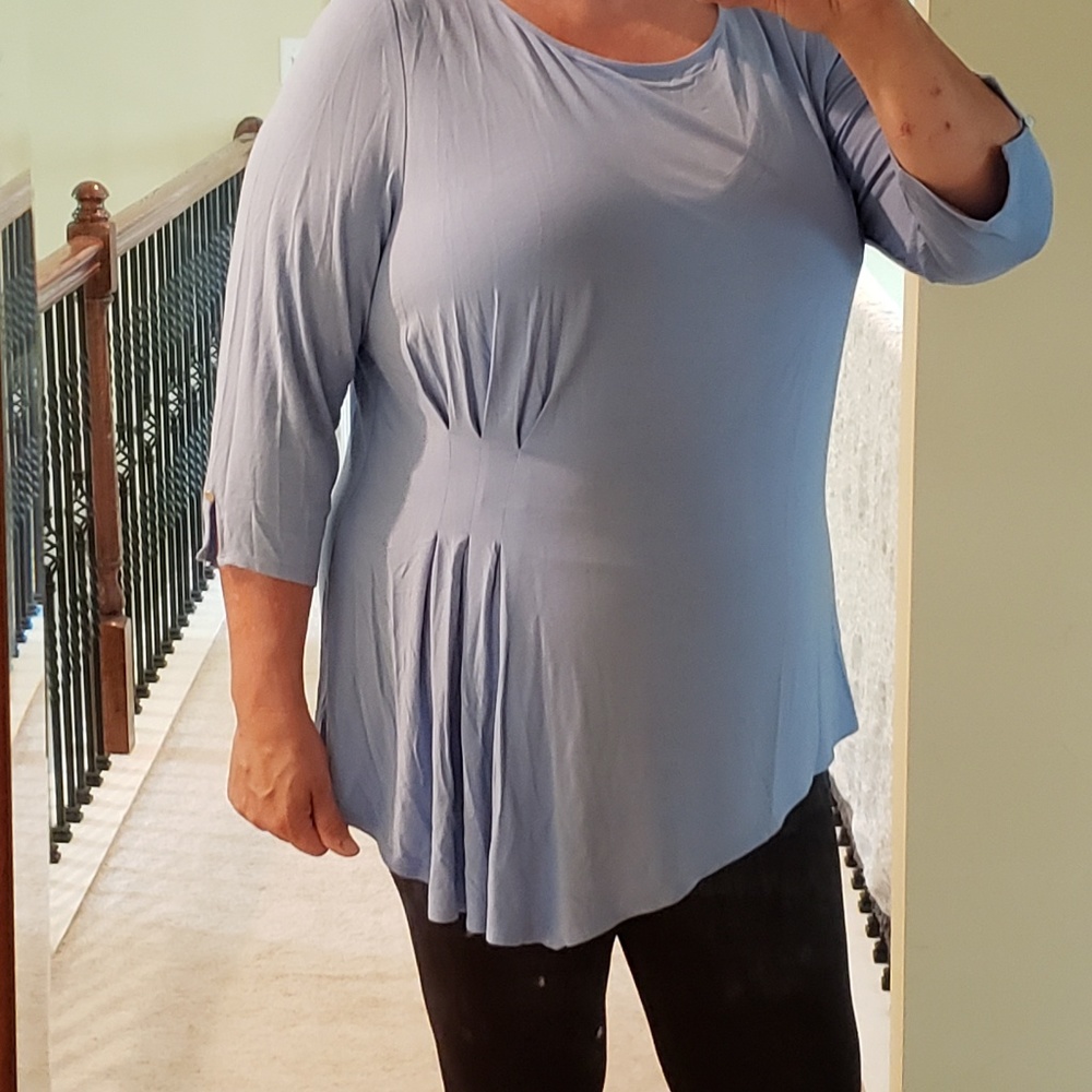 NWT Soft periwinkle top